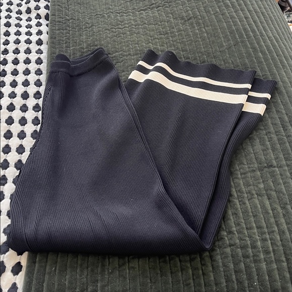 DISSH Madison Black Contrast Jumper Pant Set Womens Small Knit Ribbed Two Piece - Picture 13 of 13